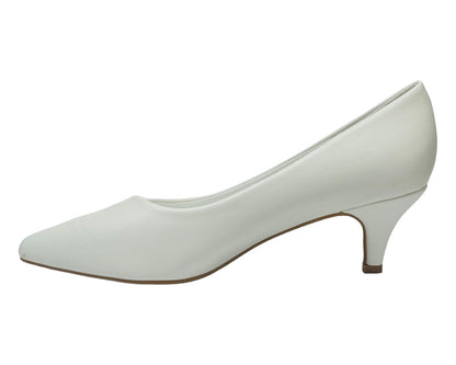 Faux Leather Stiletto Heel Court Shoes