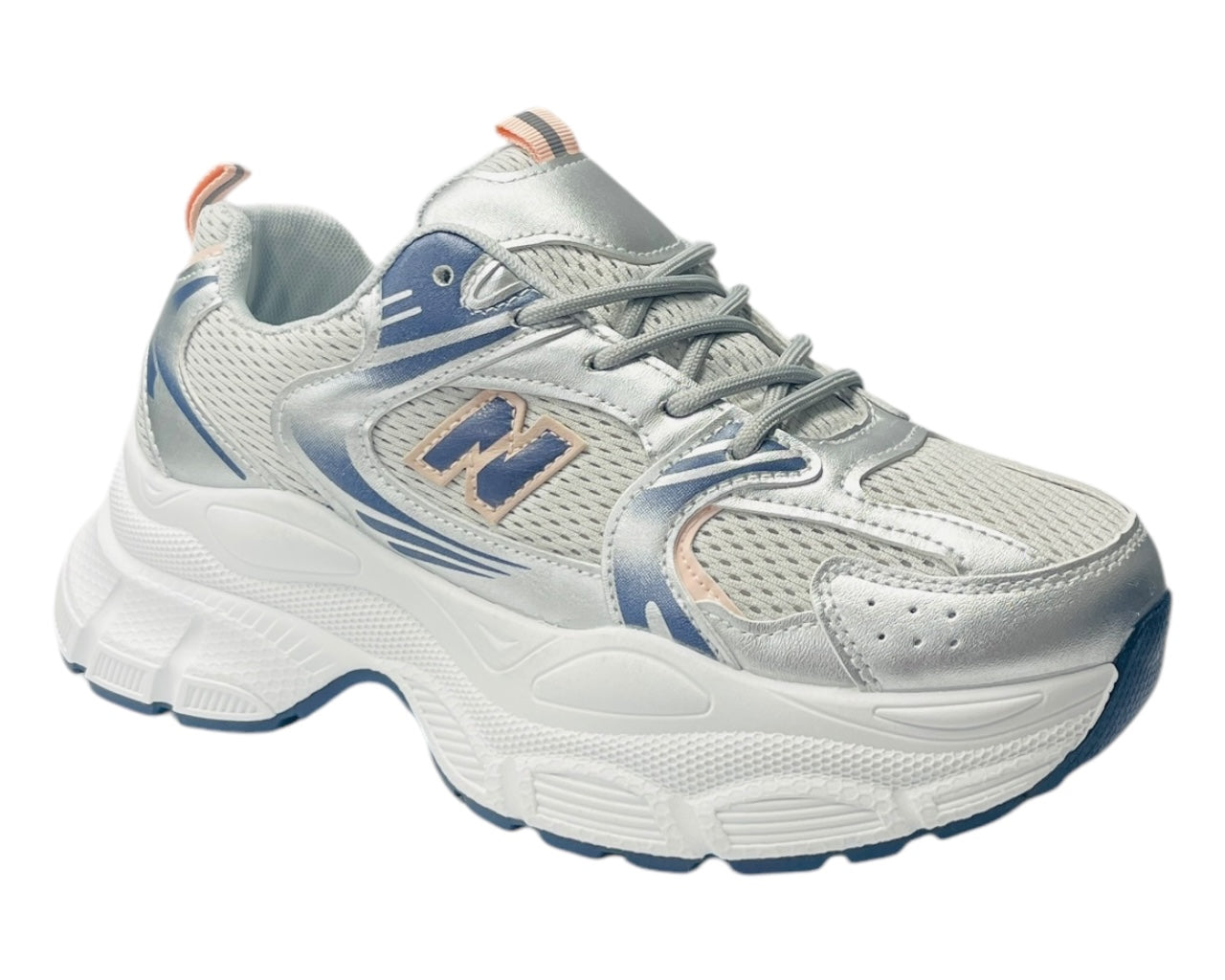 Chunky Sole Mesh Lace Up Trainers