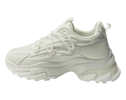 Chunky Sole Lace Up Sports Trainers