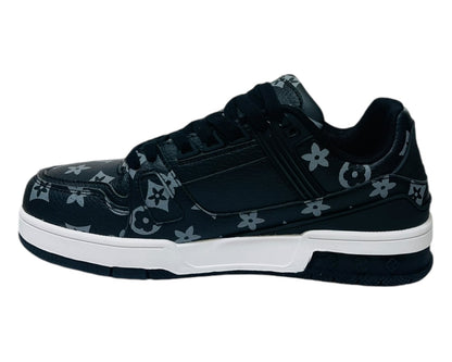 Casual Faux Leather Lace Up Trainers