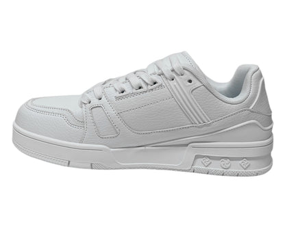 Casual Faux Leather Lace Up Trainers