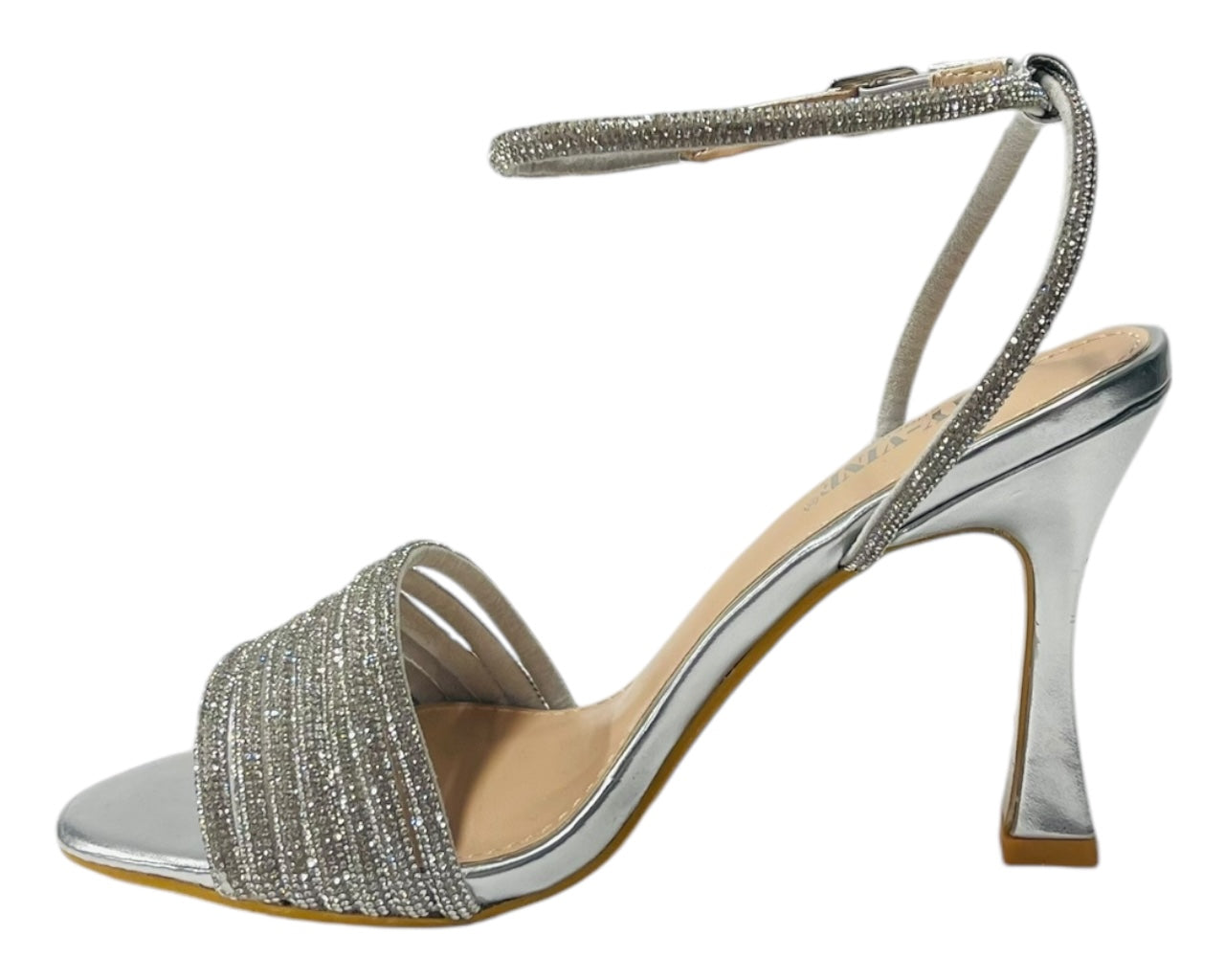 Strappy Rhinestone Spool Heel Shoes