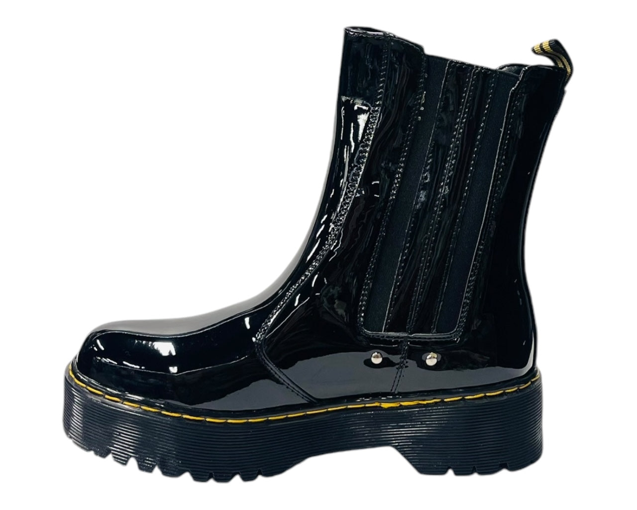 Chunky Sole Zip Chelsea Ankle Boots