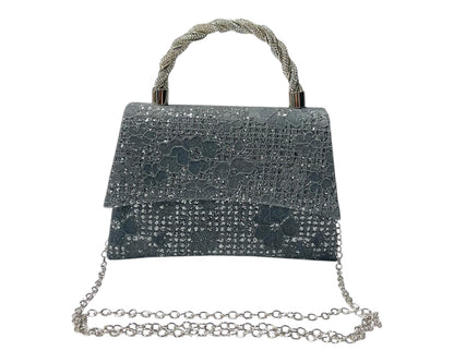 Diamante Glitter Clutch Tote Bag