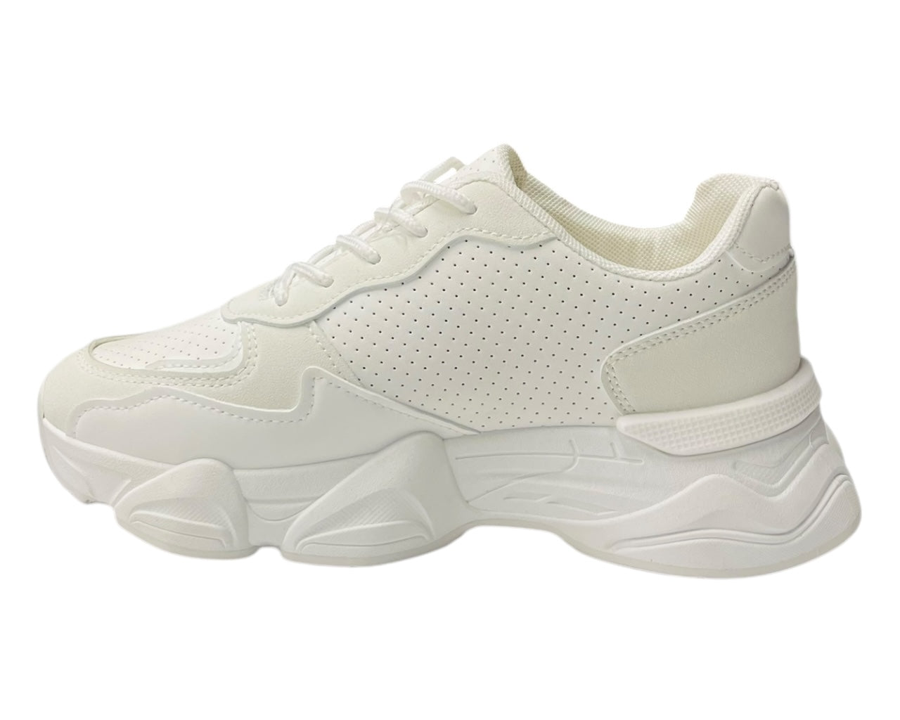 Chunky Sole Lace Up Sports Trainers