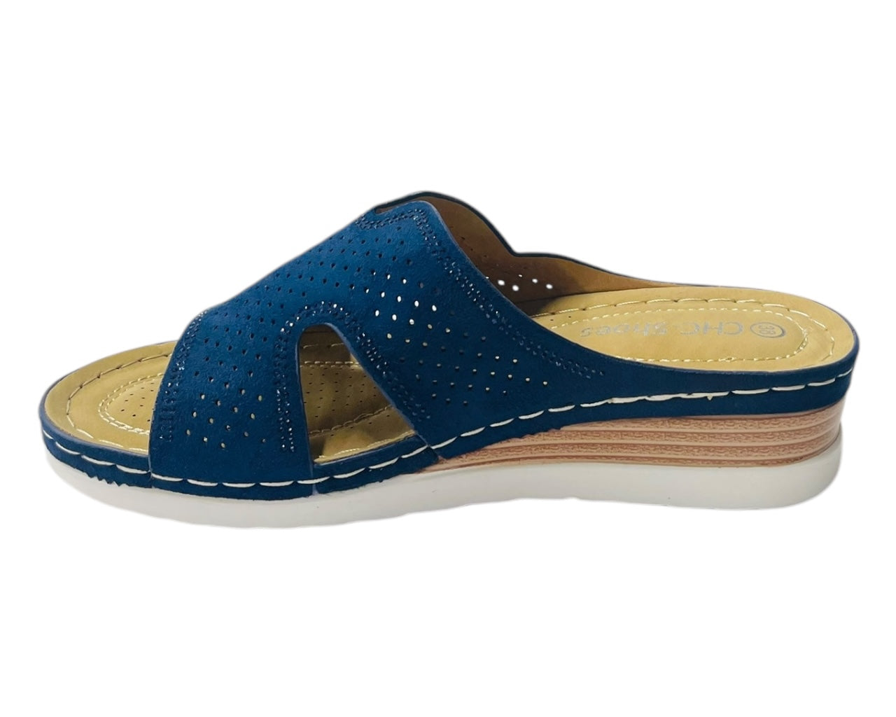 Cross Strap Lightweight Mules Wedge Slider