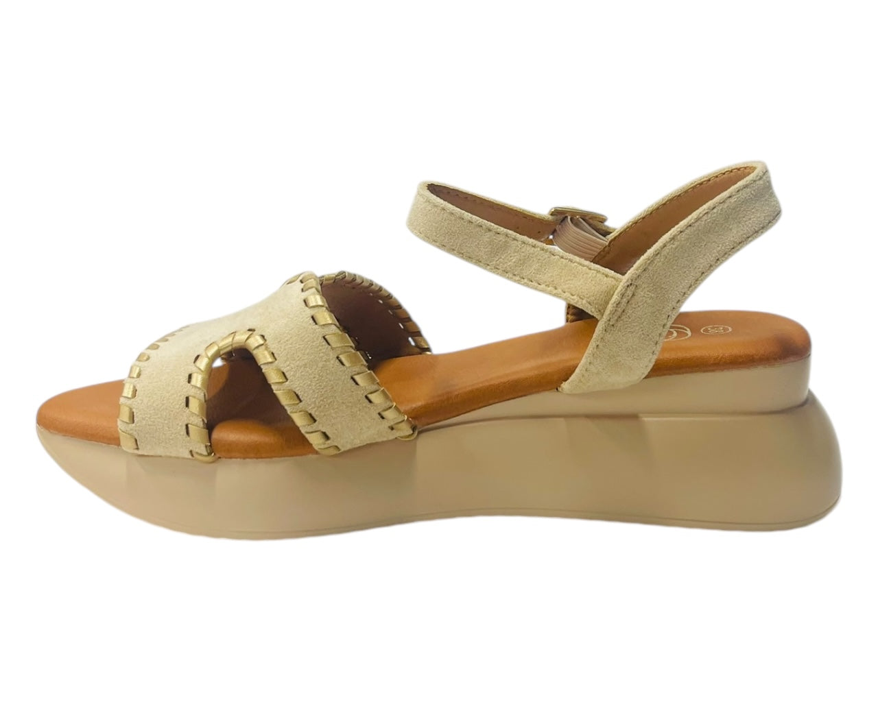 Lightweight Ankle Strap Padded Wedge Sandals