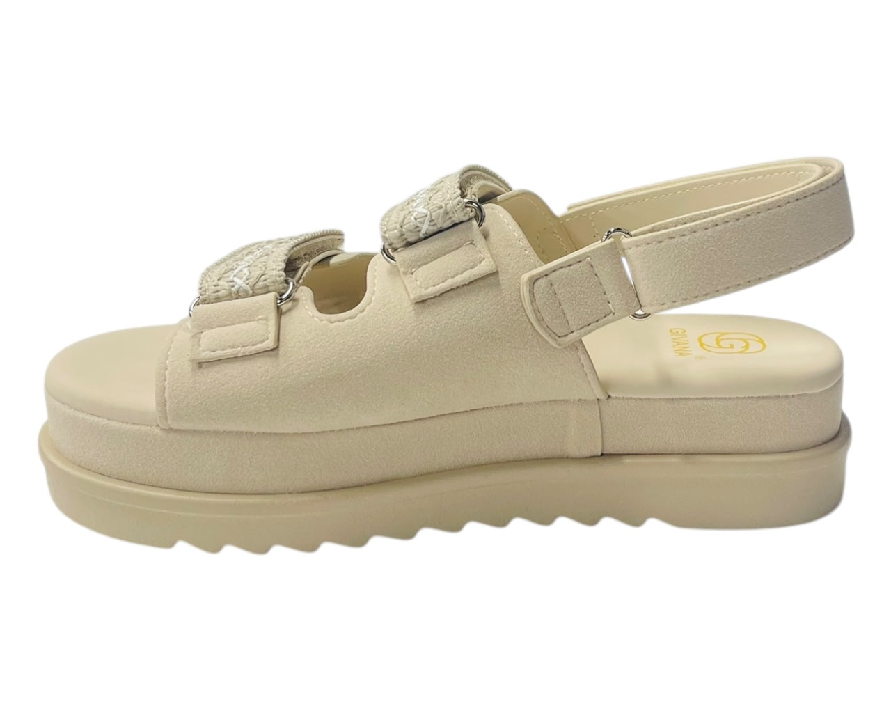 Double Strap Chunky Sole Sandals