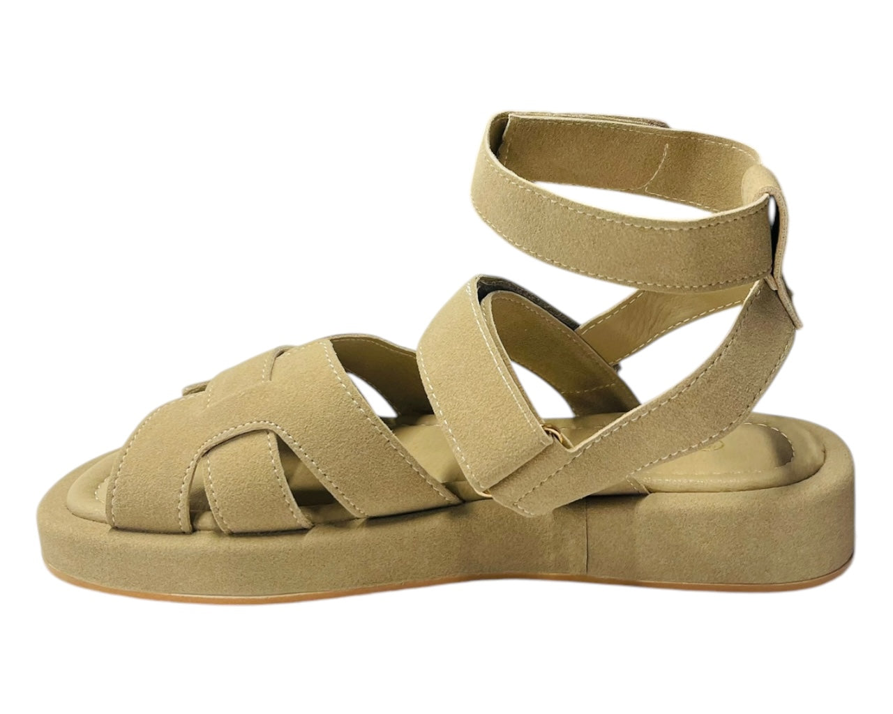 Flat Sole Padded Strappy Sandals
