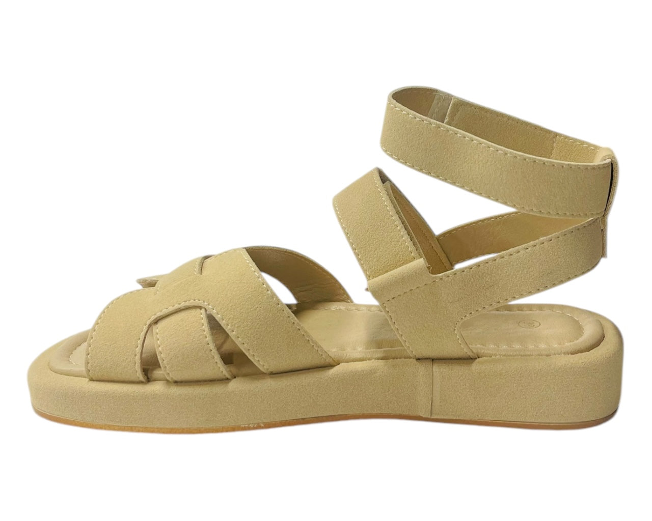 Flat Sole Padded Strappy Sandals