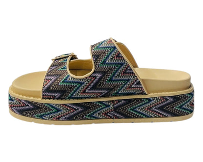 Platform Buckle Strap Sandals