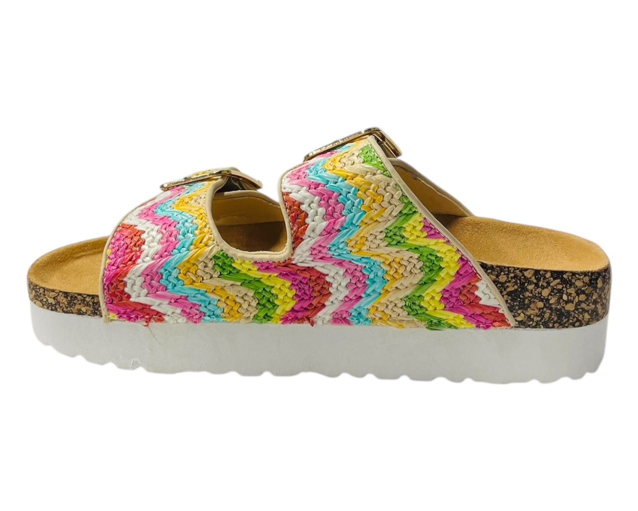 Buckle Strap Flatform Sandals