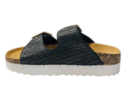 Buckle Strap Flatform Sandals