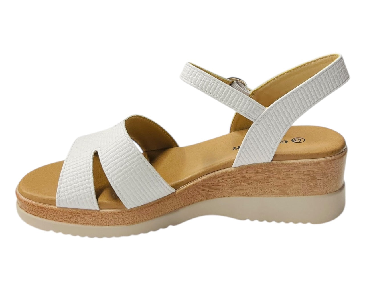 Padded Insole Ankle Strap Wedge Sandals