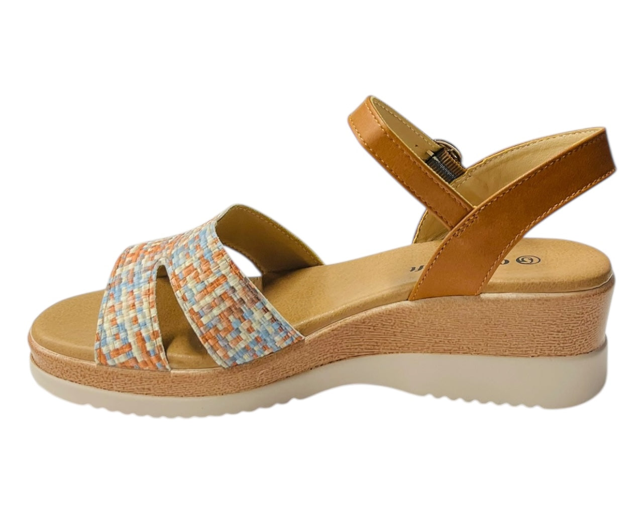 Padded Insole Ankle Strap Wedge Sandals