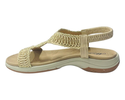 Elastic Ankle Strap Comfy Sandals