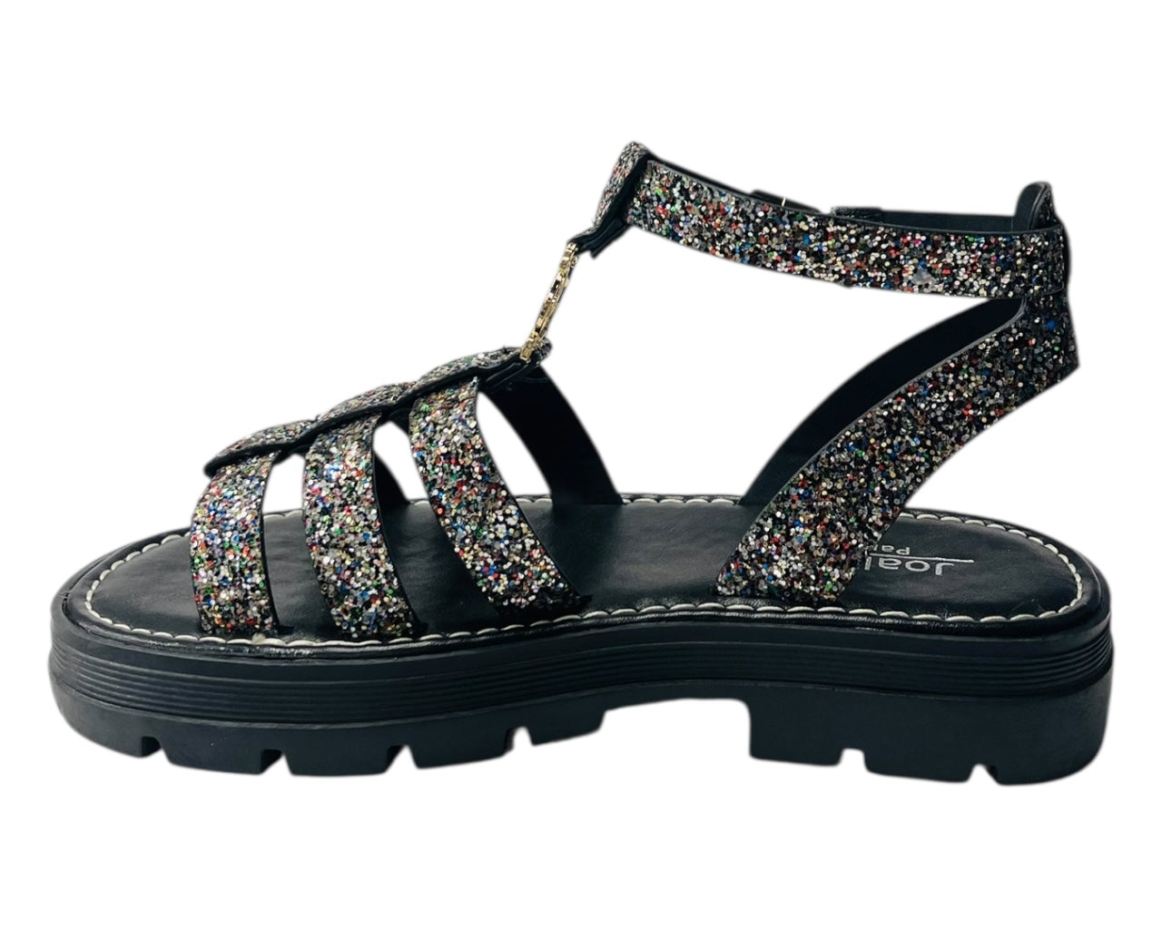Ankle Strap Glitter Sandals