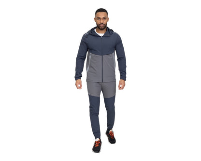 Colour Block Hooded Tech Tracksuit