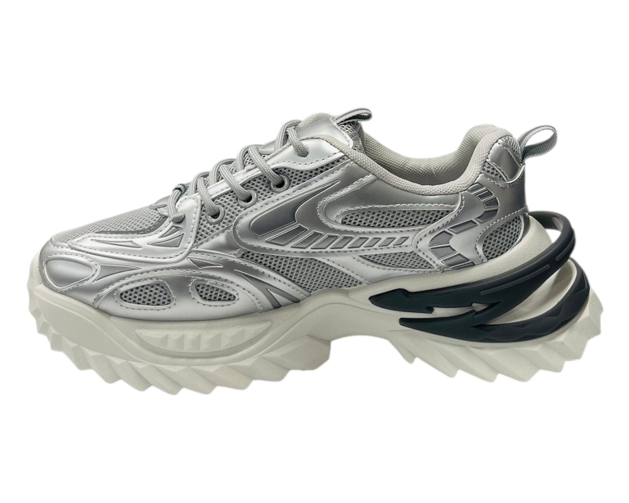 Chunky Sole Lace Up Mesh Sports Trainers