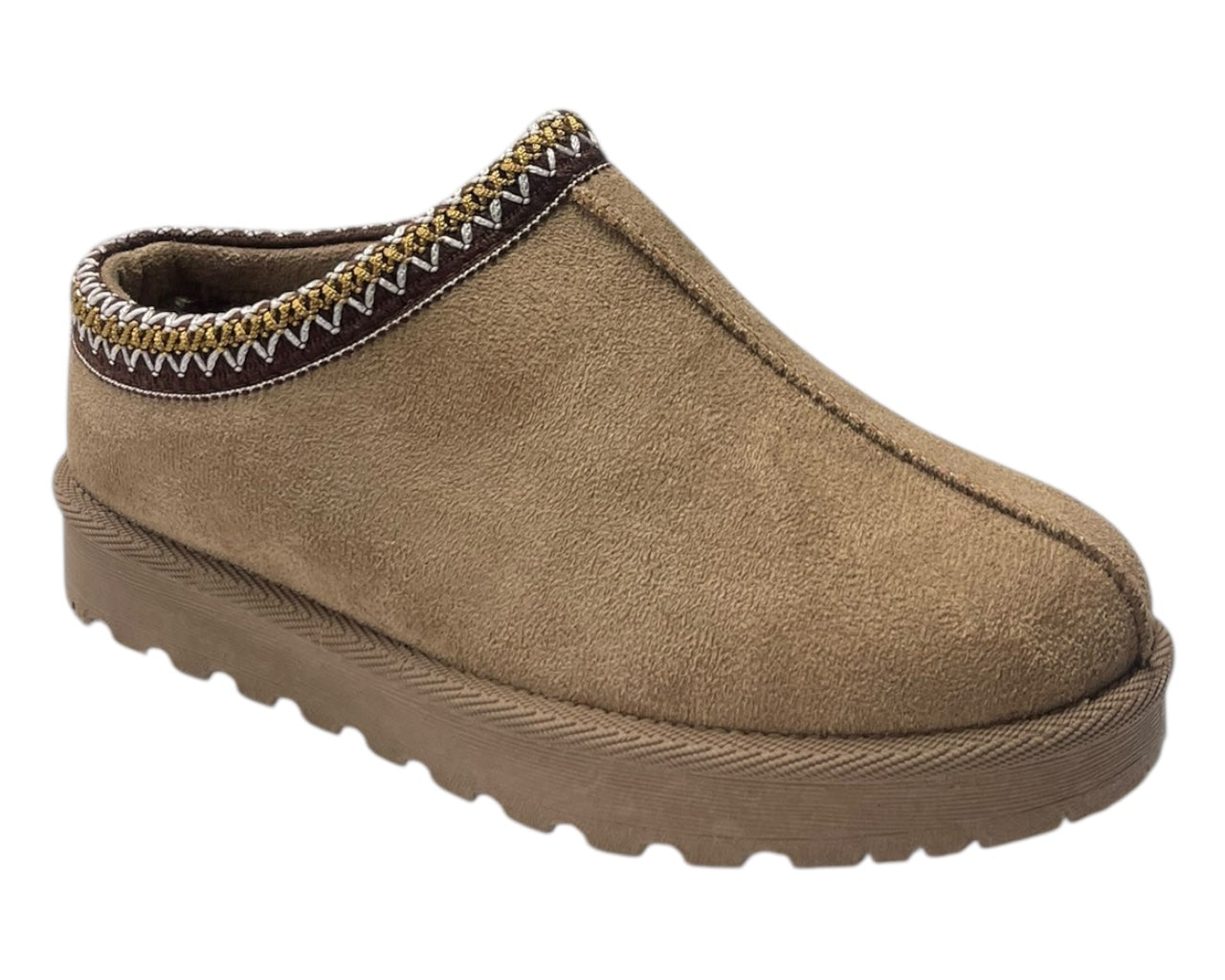 Faux Suede Aztec Flat Sole Shoes