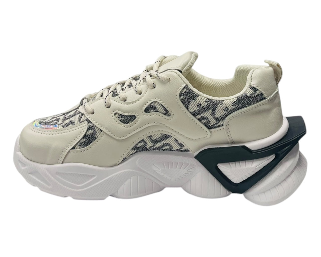 Chunky Sole Comfy Lace Up Trainers