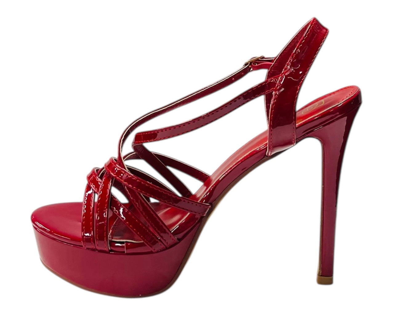 Crossover Ankle Strap Stiletto Heel Platform Shoes