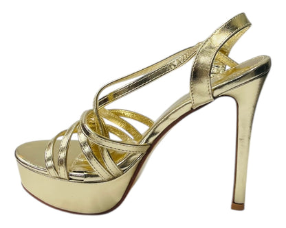 Crossover Ankle Strap Stiletto Heel Platform Shoes