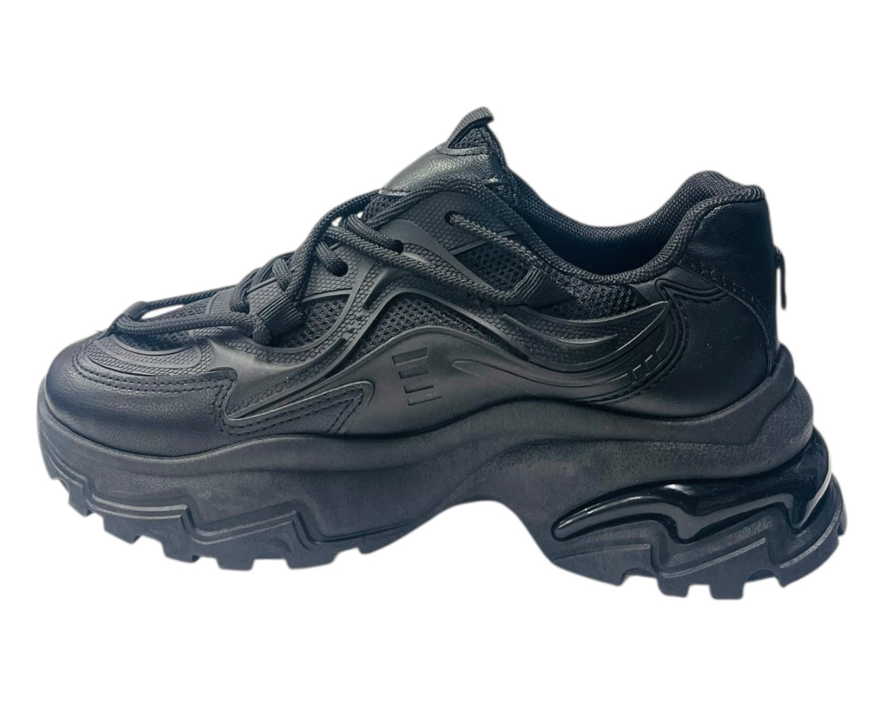 Chunky Sole Lace Up Sports Trainers