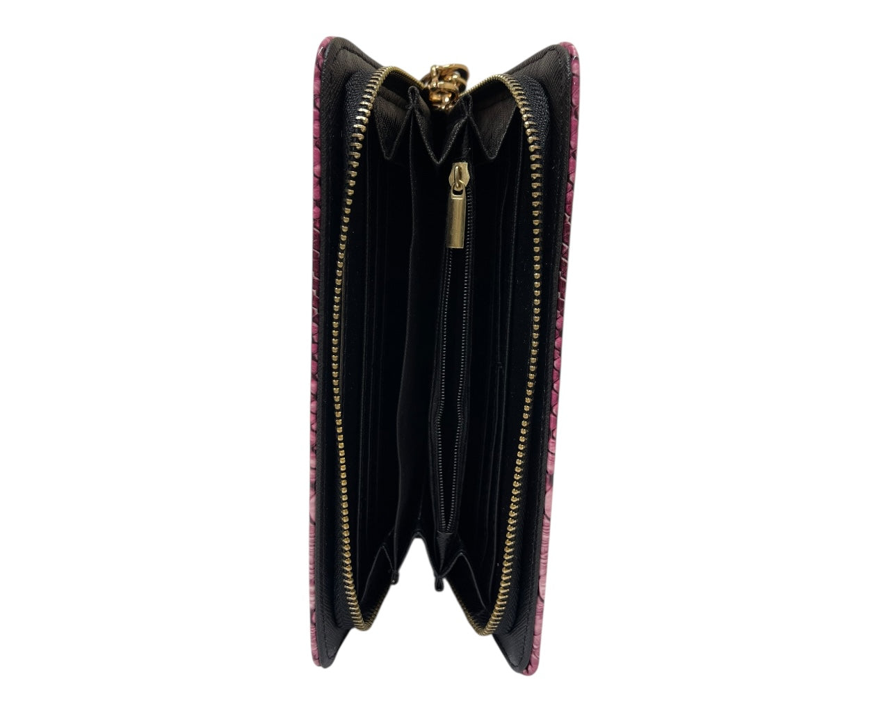 Snake Skin Print Wallet Card Slots Coin Purse