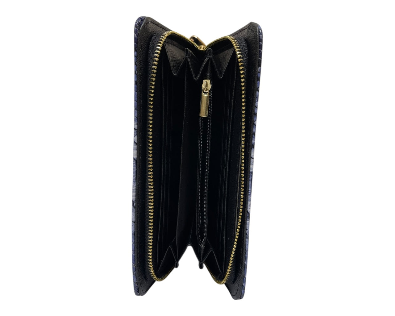 Snake Skin Print Wallet Card Slots Coin Purse