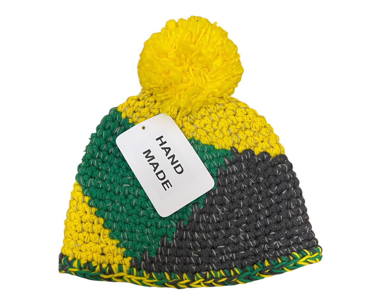 Unisex Hand Made Knitted Beanie Bobble Hat