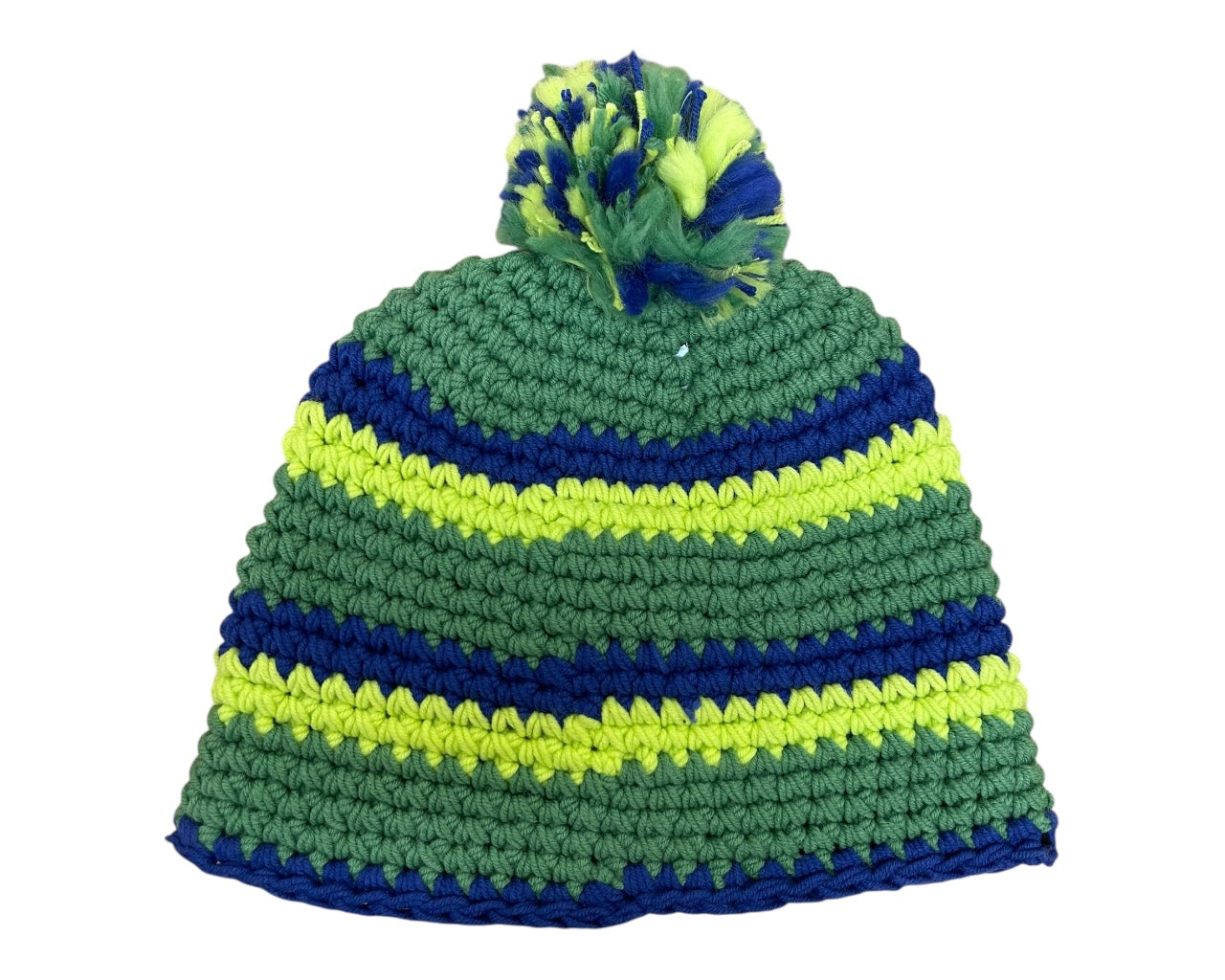 Unisex Hand Made Knitted Beanie Bobble Hat