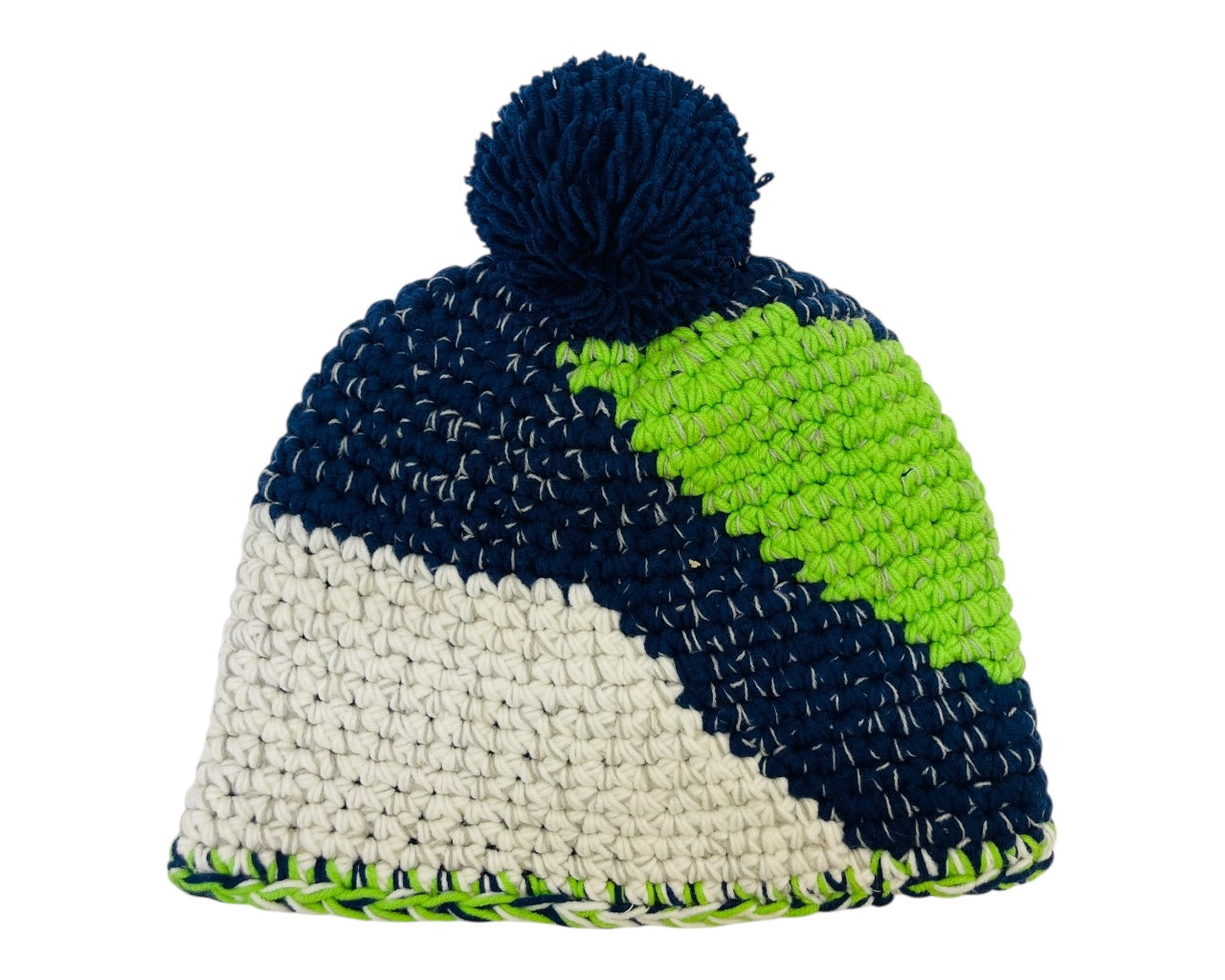 Unisex Hand Made Knitted Beanie Bobble Hat