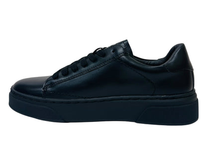 Faux Leather Casual Lace Up Trainers