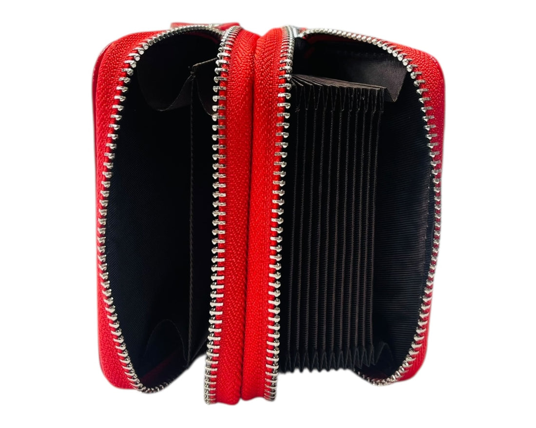 Superbia Genuine Leather RFID Blocking Zip Wallet