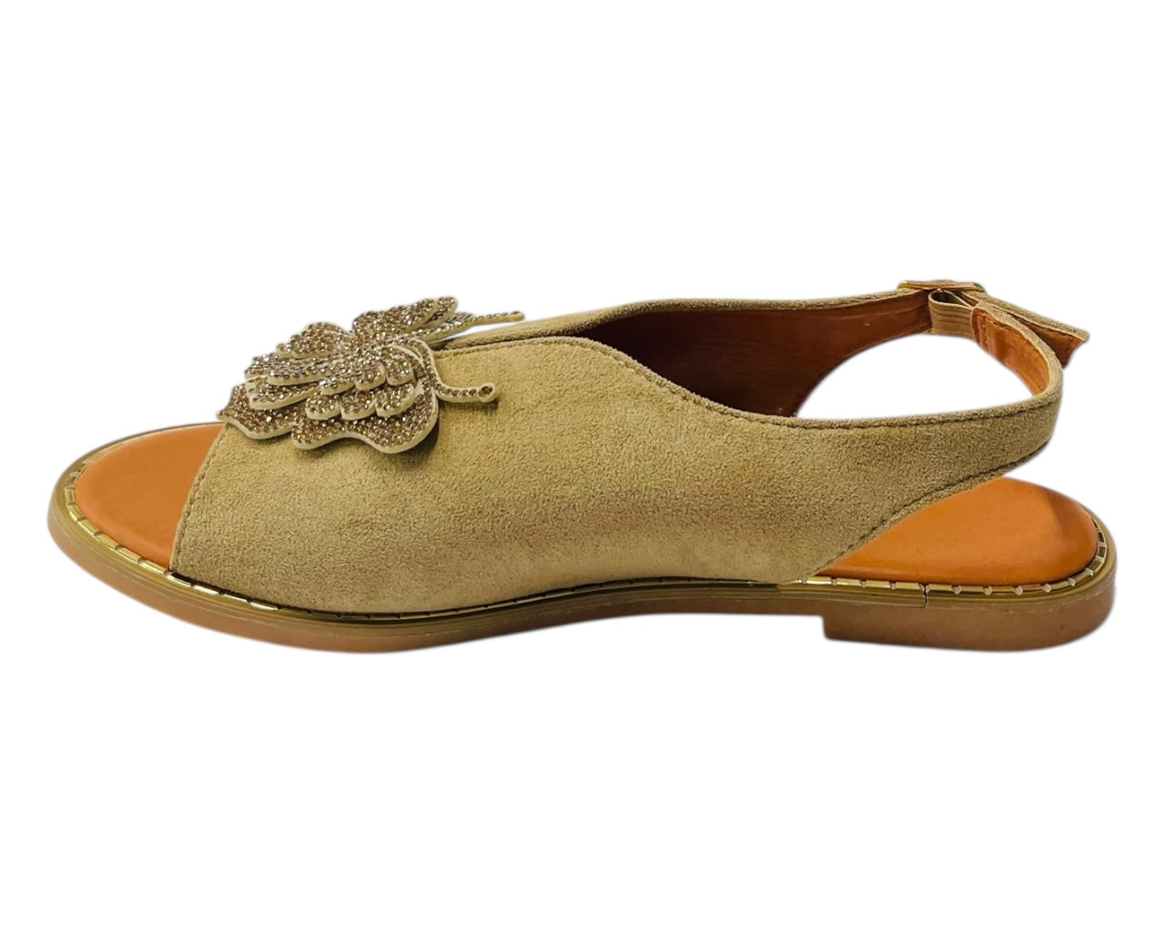 Ankle Strap Flat Sole Butterfly Sandals