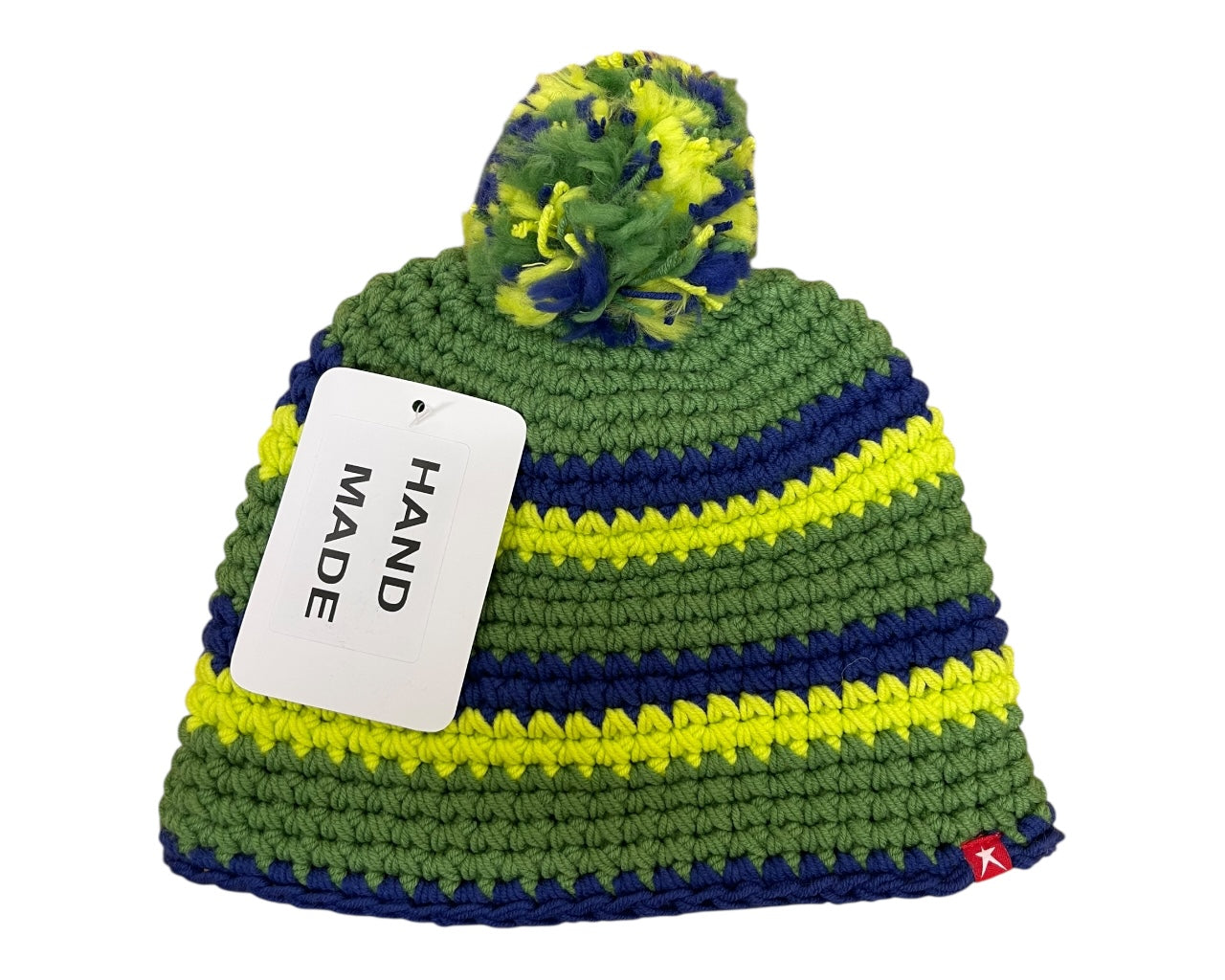 Unisex Hand Made Knitted Beanie Bobble Hat