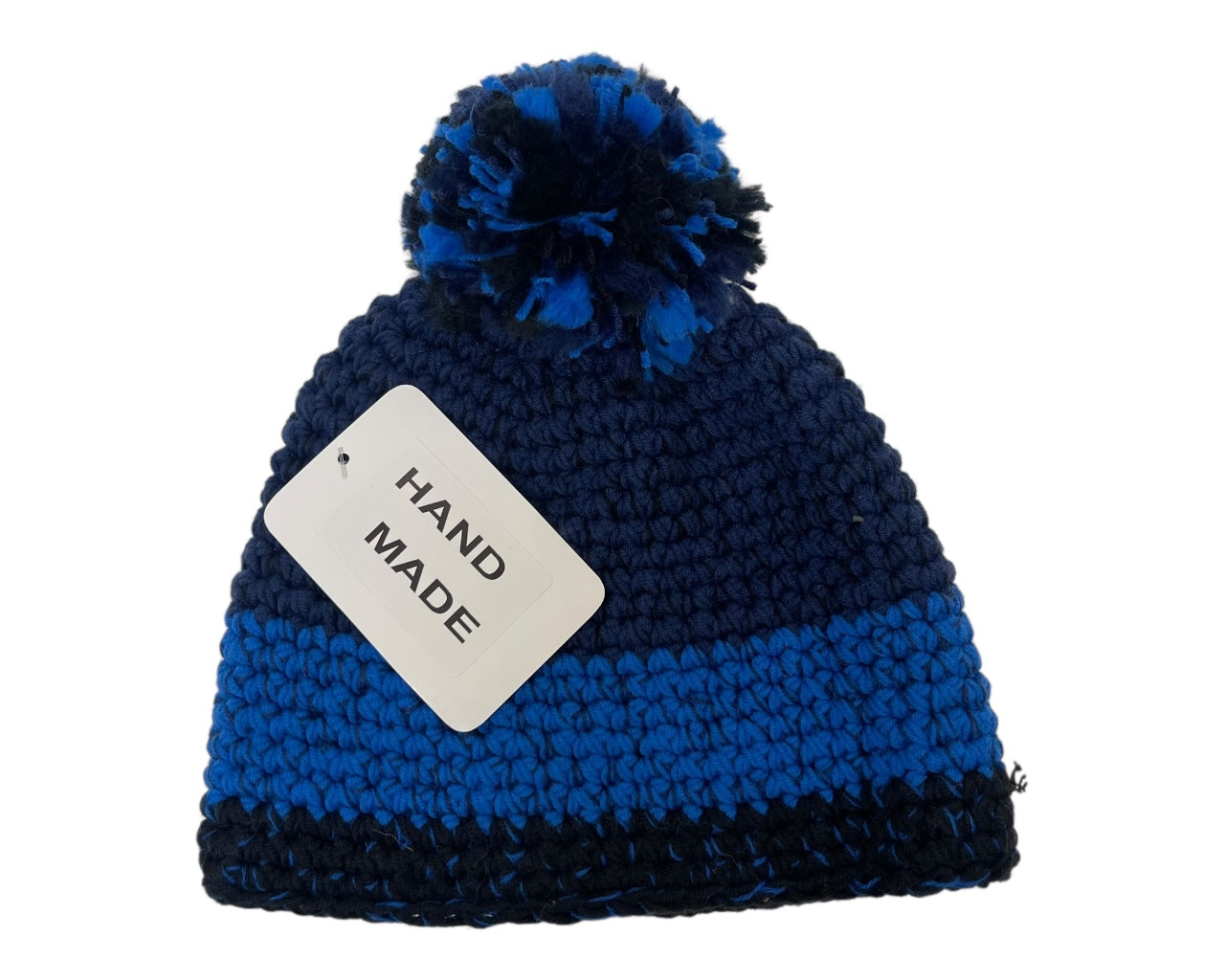 Unisex Hand Made Knitted Beanie Bobble Hat