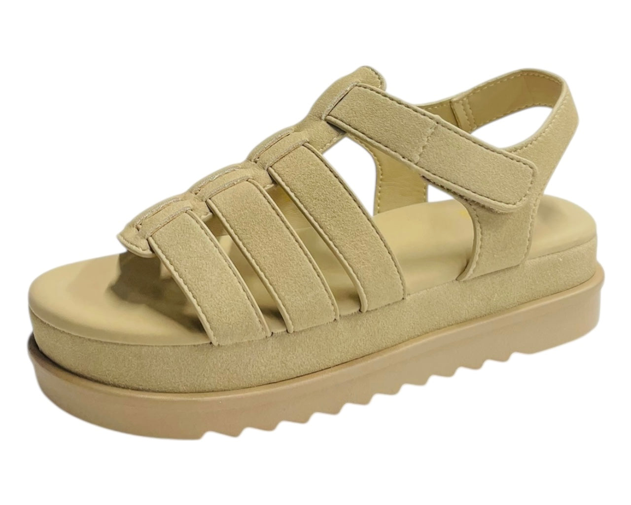 Platform Padded Strappy Sandals