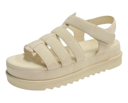 Platform Padded Strappy Sandals