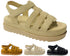 Platform Padded Strappy Sandals
