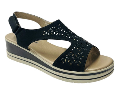 Ankle Strap Padded Insole Wedge Sandals