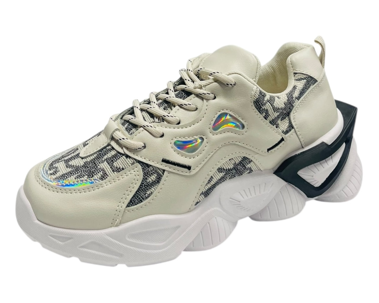 Chunky Sole Comfy Lace Up Trainers