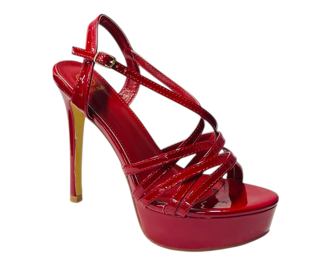 Crossover Ankle Strap Stiletto Heel Platform Shoes