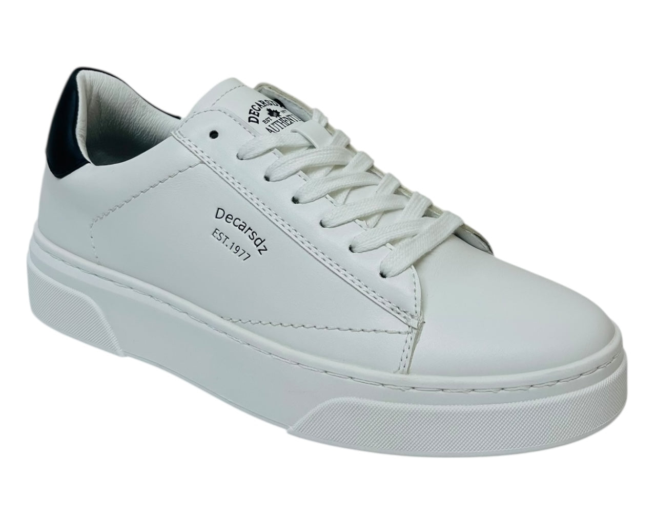 Faux Leather Casual Lace Up Trainers