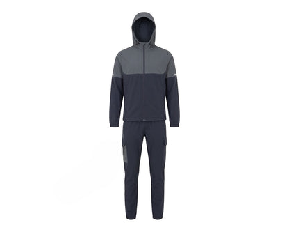 Colour Block Cargo Pant Hooded Tech Tracksuit