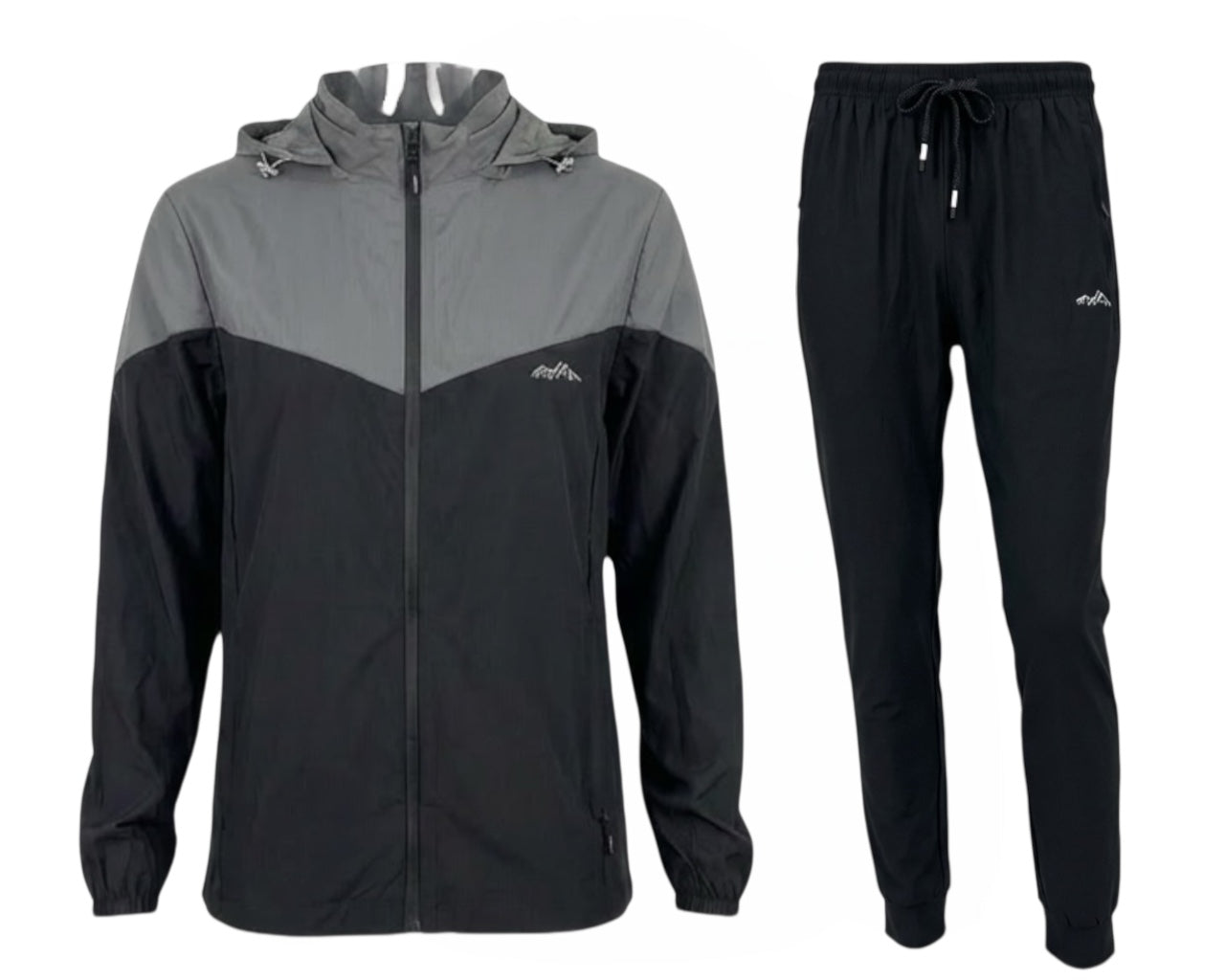 Colour Block Lightweight Hooded Tech Tracksuit