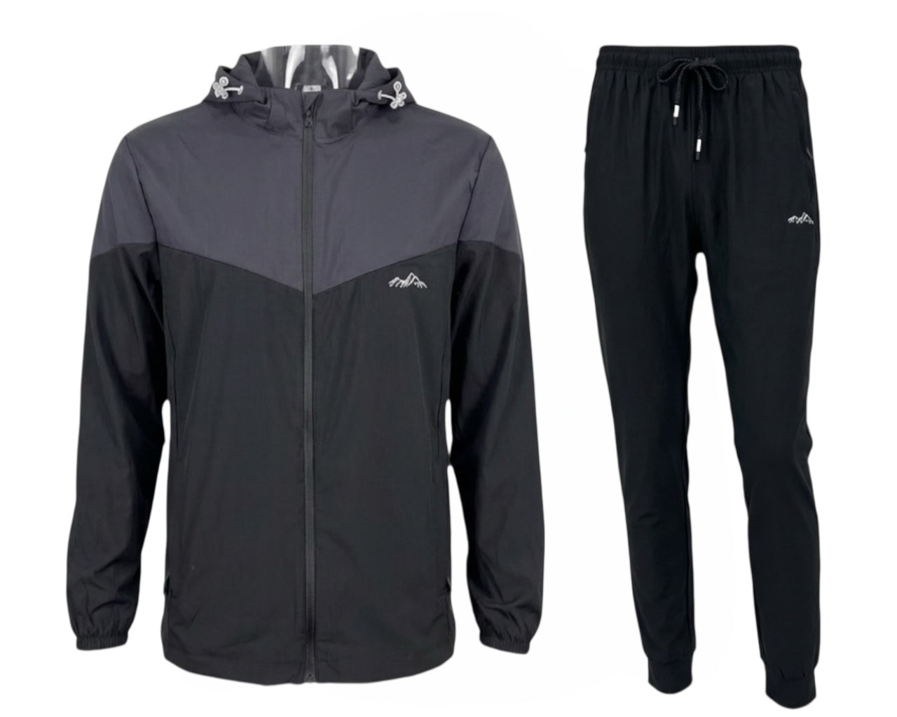 Colour Block Lightweight Hooded Tech Tracksuit