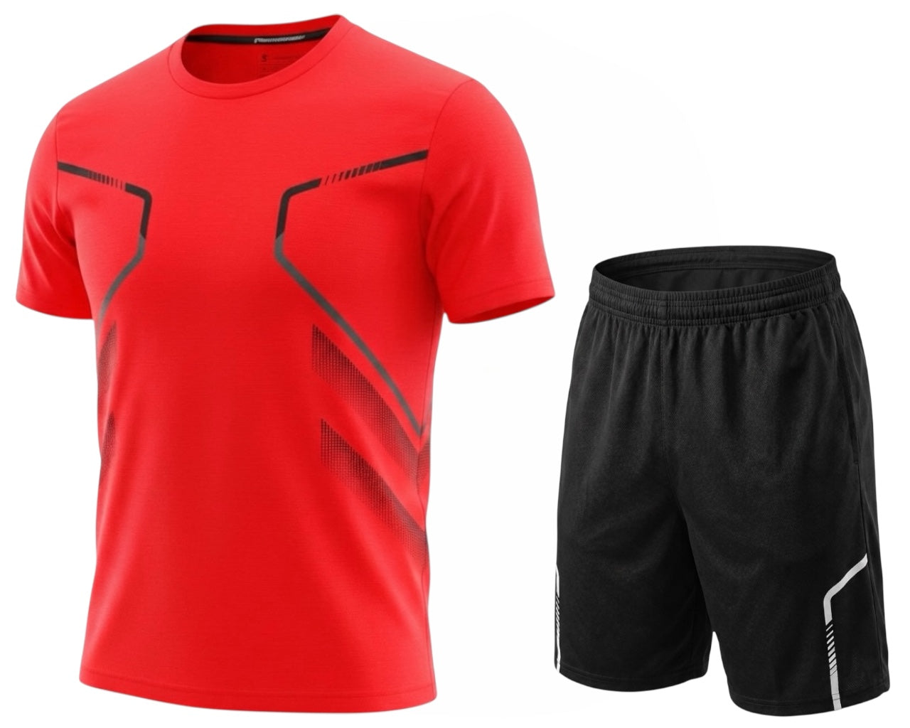 Printed Quick Drying Breathable T-Shirt Shorts Set