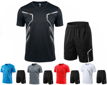 Printed Quick Drying Breathable T-Shirt Shorts Set